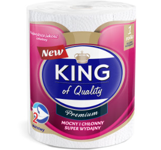 Paper towel KING OF QUALITY PREMIUM 300 sheets 1 roll